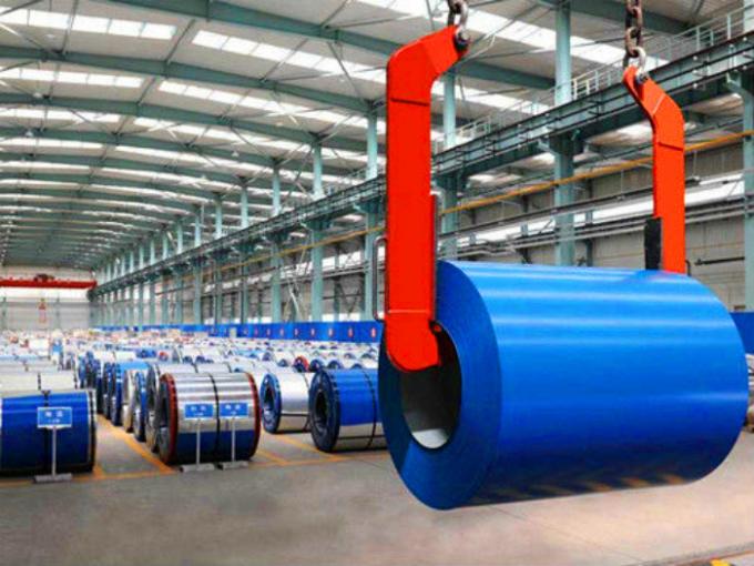 900mm width color coated steel coils in containers