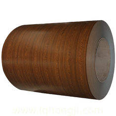 China Wooden texture pre finished steel plate-golden oak Wood for exterior wall panels supplier