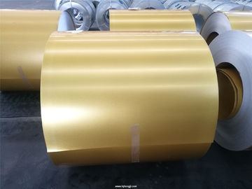 AZM150 Golden color Anti-fingerprint galvalume color steel coil supplier