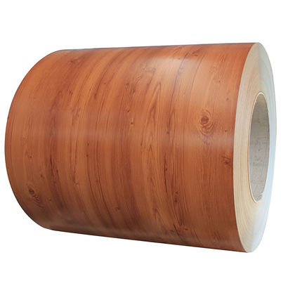 printed galvanized aluzinc steel coil ppgi ppgl steel coil with wood pattern supplier