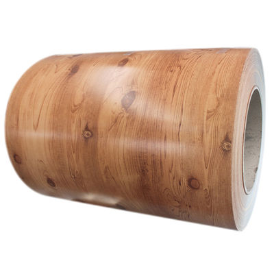 printed galvanized aluzinc steel coil ppgi ppgl steel coil with wood pattern supplier