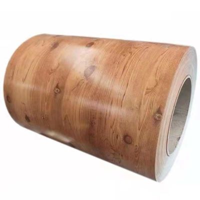 printed galvanized aluzinc steel coil ppgi ppgl steel coil with wood pattern supplier