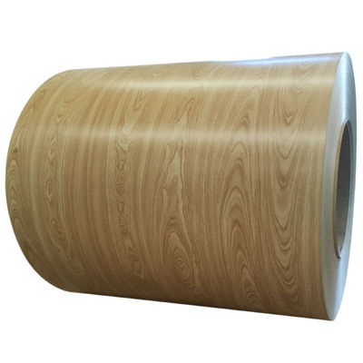 0.40*1250mm Golden Oak Wooden ppgi rolls Multi Gloss 3D Wood Woodlike Printeched PPGI/PPGL supplier