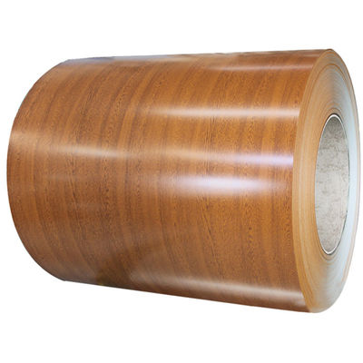 0.40*1250mm Golden Oak Wooden ppgi rolls Multi Gloss 3D Wood Woodlike Printeched PPGI/PPGL supplier